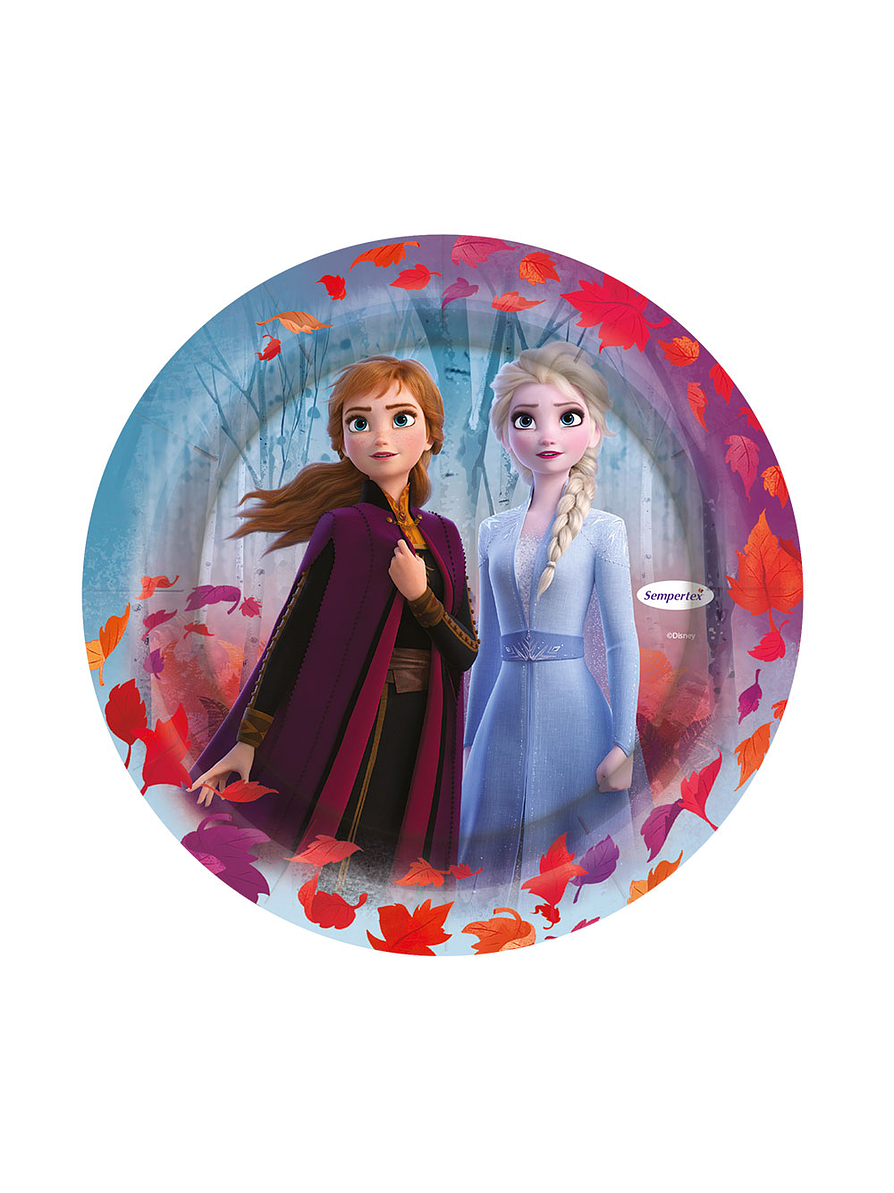 Plato Metalizado Redondo Defrozen De 7