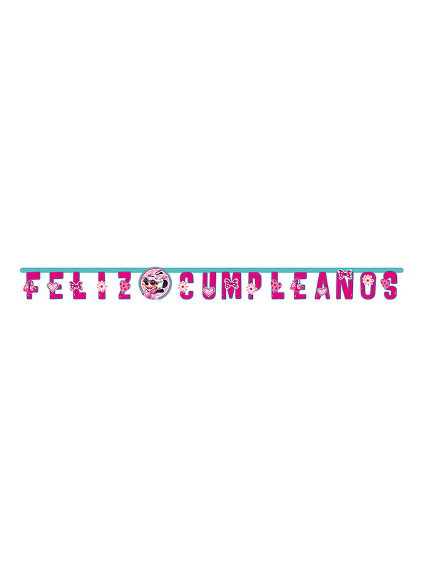 Cartel Letras Feliz Cumpleaños Minnie 1