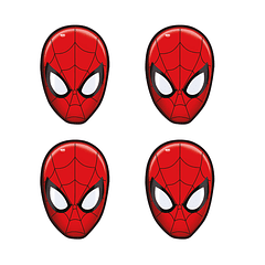 Mascara Impresa Spiderman X 4 unidades