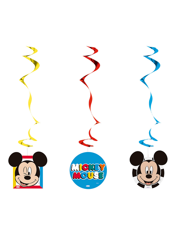 Espirales De Mickey Face Time X 3 Unidades 1