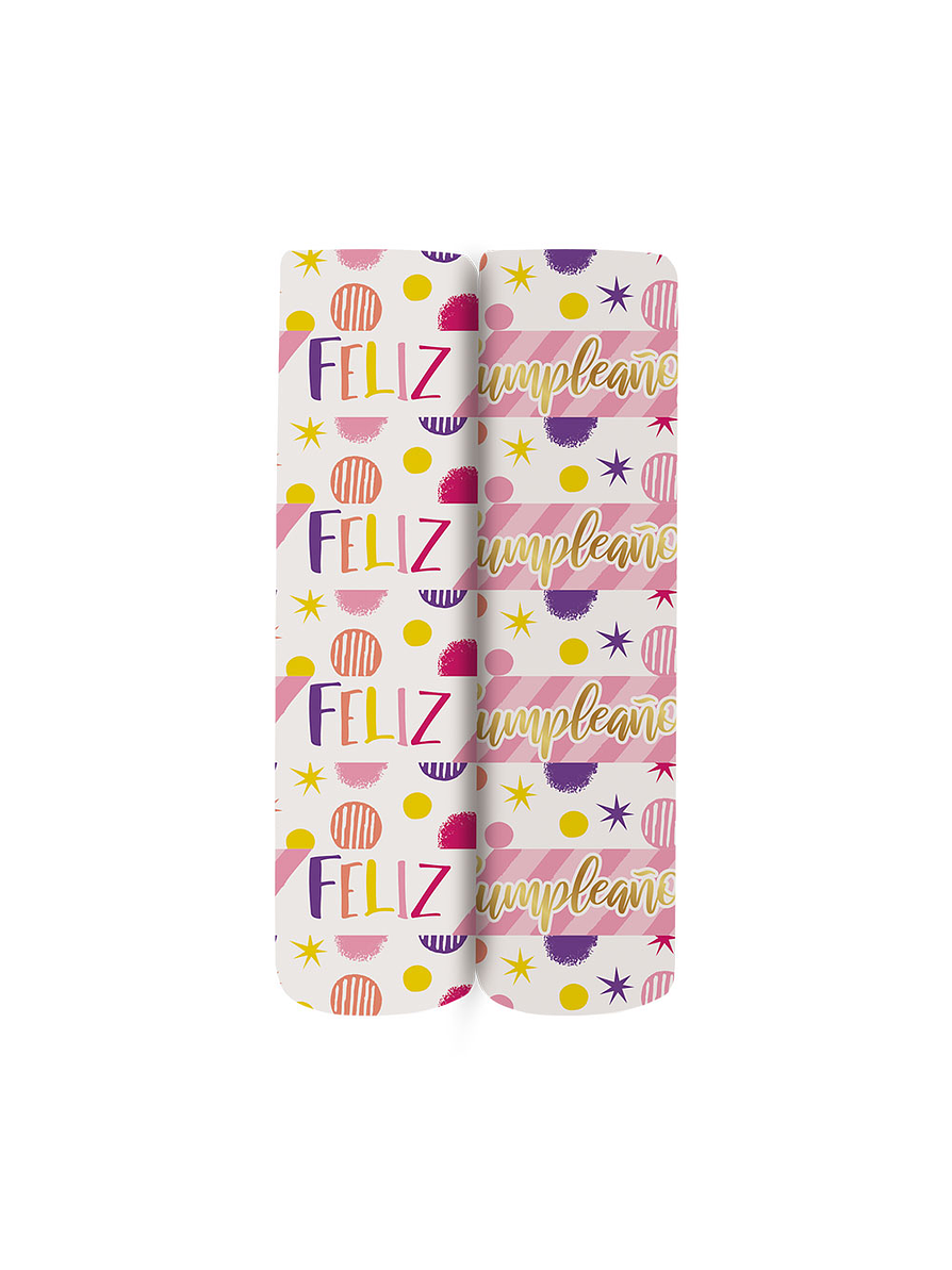 Serpentina Deluxe Feliz Cumpleaños Destellos 1