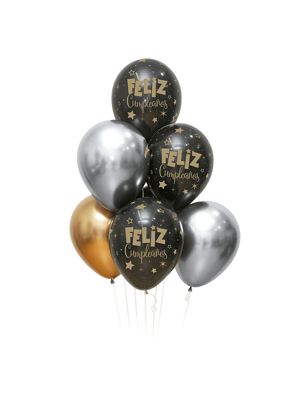 Bouquet feliz cumpleaños Fantasía surtido x 8 unidades 1