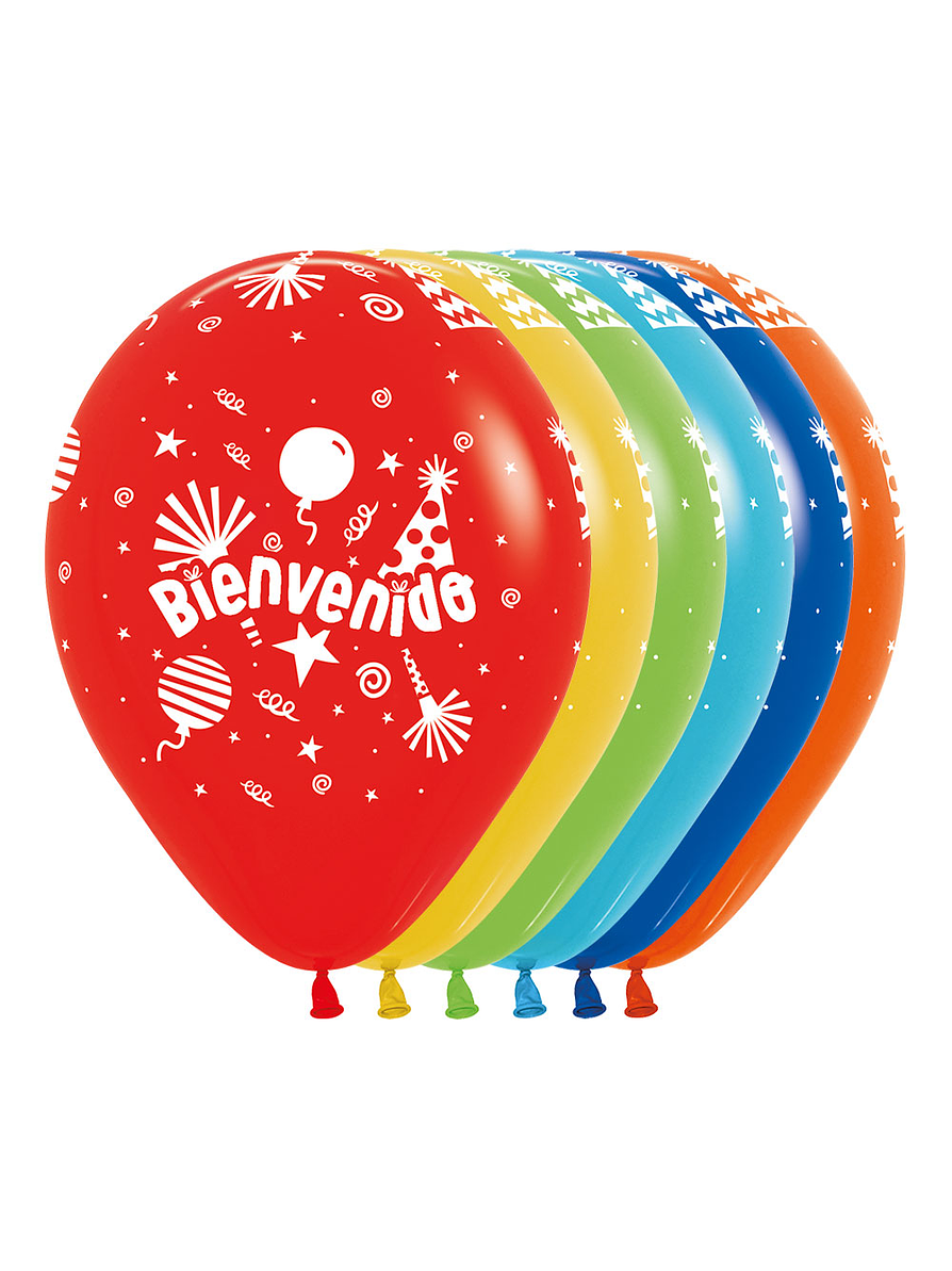 Globo R-12 Infinity Bienvenido Fashion Surtido X 12 unidades 2