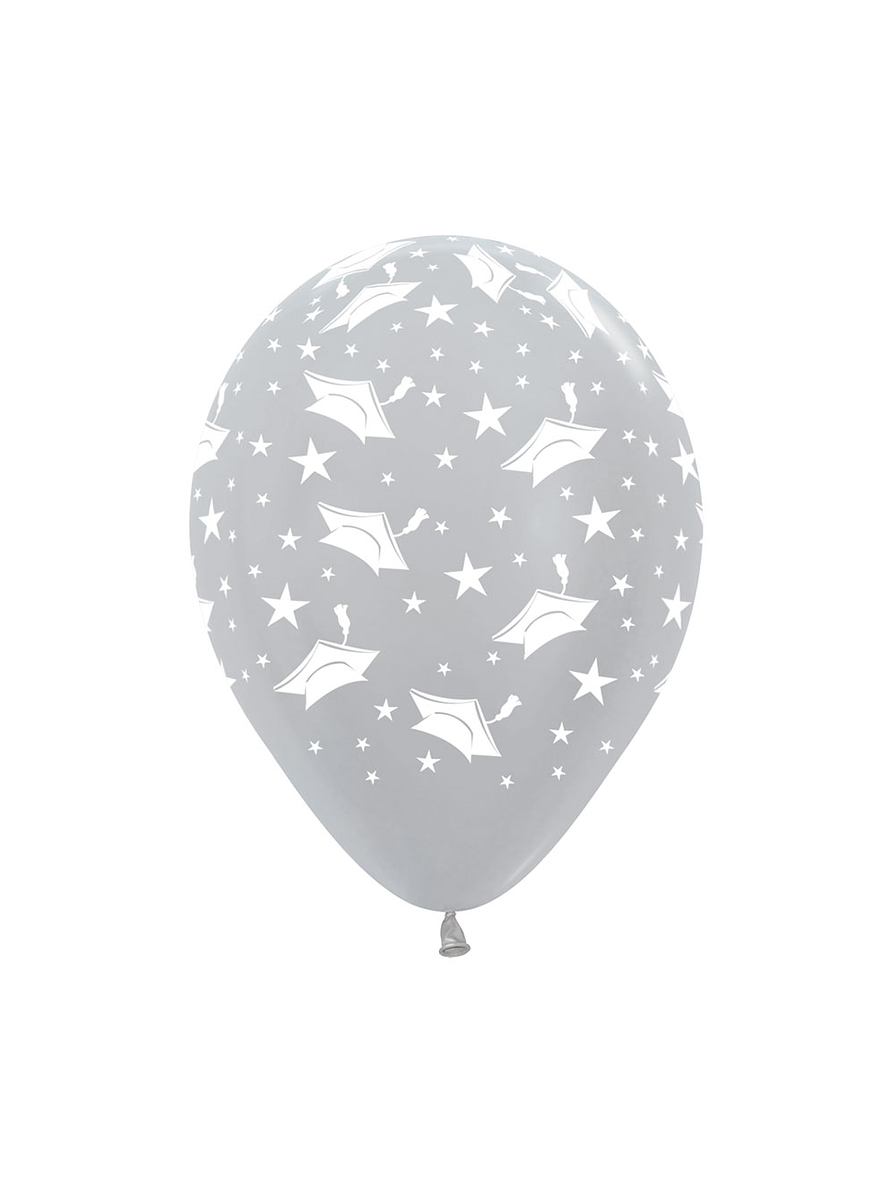 Globo R-12 Infinity grado satin plata x 12 unidades 1