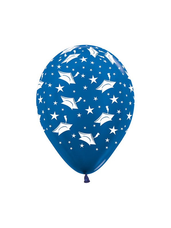 Globo R-12 Infinity grado metal azul x 12 1