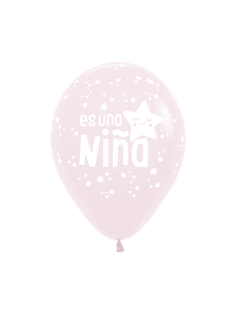 Globo R-12 Infinity es una niña pastel mate rosado x 12 unidades 1