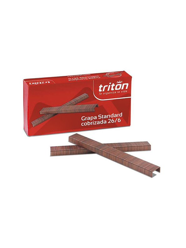 Grapa cobrizada standard 26/6 1