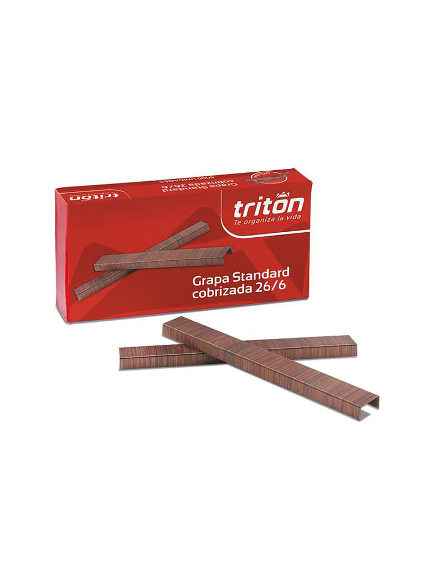 Grapa cobrizada standard 26/6 1