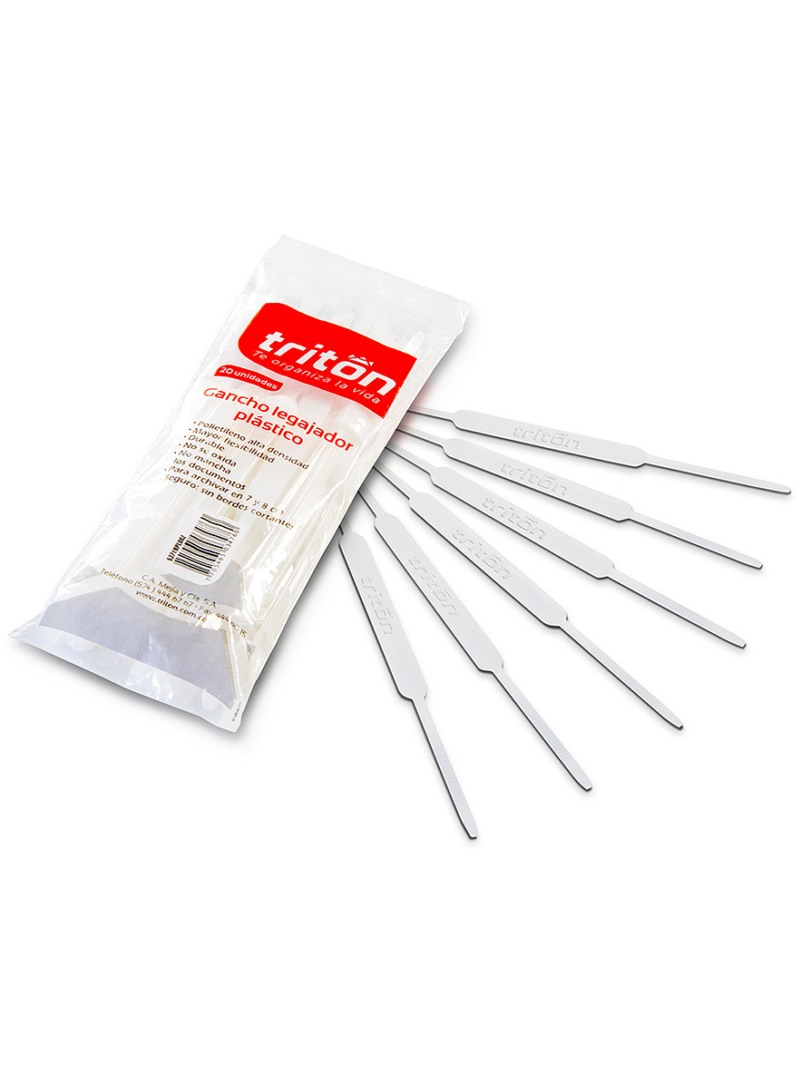 Gancho legajador plástico 1