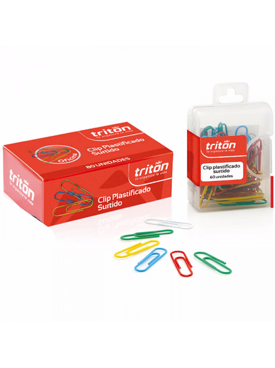 Clip plastificado colores 1