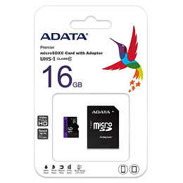 Memoria micro SD 16GB Adata