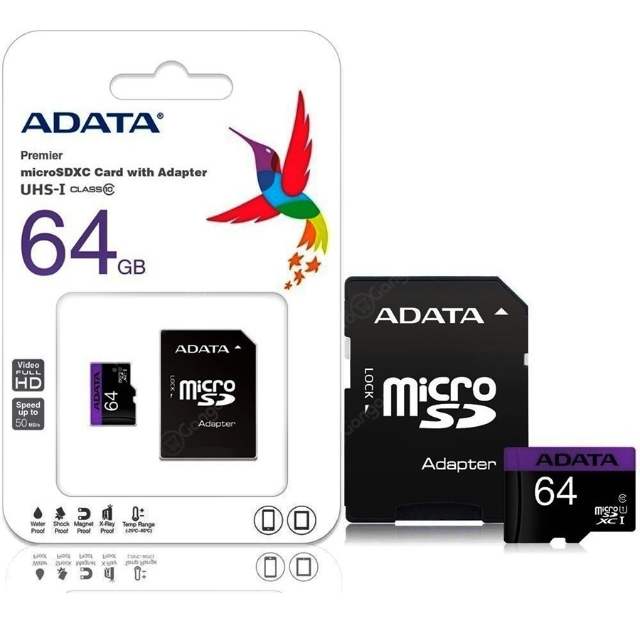 Memoria micro SD 64GB Adata