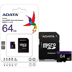 Memoria micro SD 64GB Adata