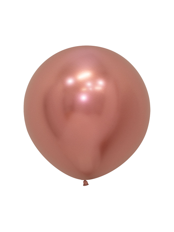 Globo R-24 Reflex Dorado Rosa x 1 unidad 1