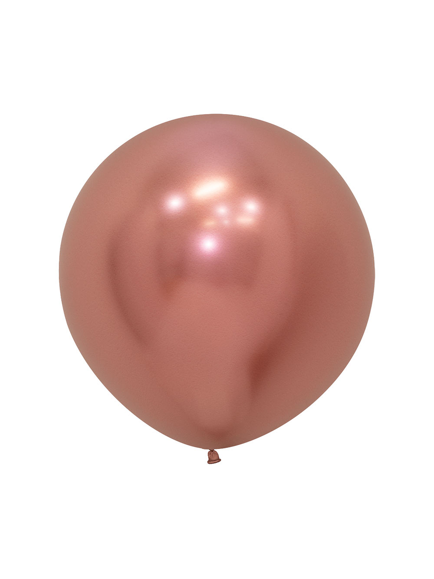 Globo R-24 Reflex Dorado Rosa x 1 unidad 1
