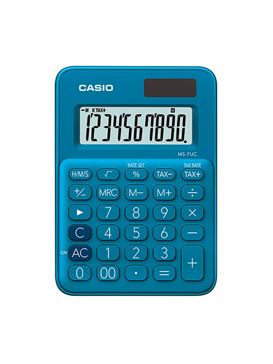 Calculadora Casio hogar X 10 digitos azul me 1