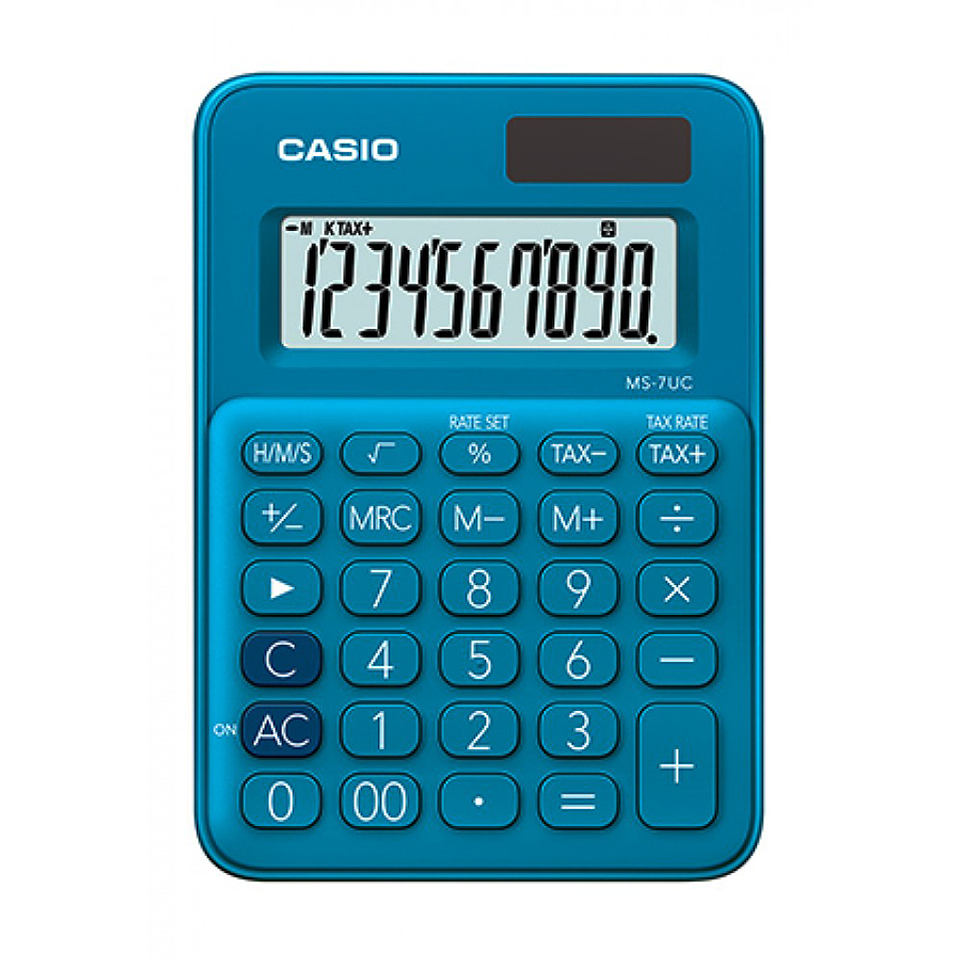 Calculadora Casio hogar X 10 digitos azul me