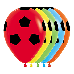 Globo R-12 Infinity Balon Futbol Fashion Surtido X 12 unidades
