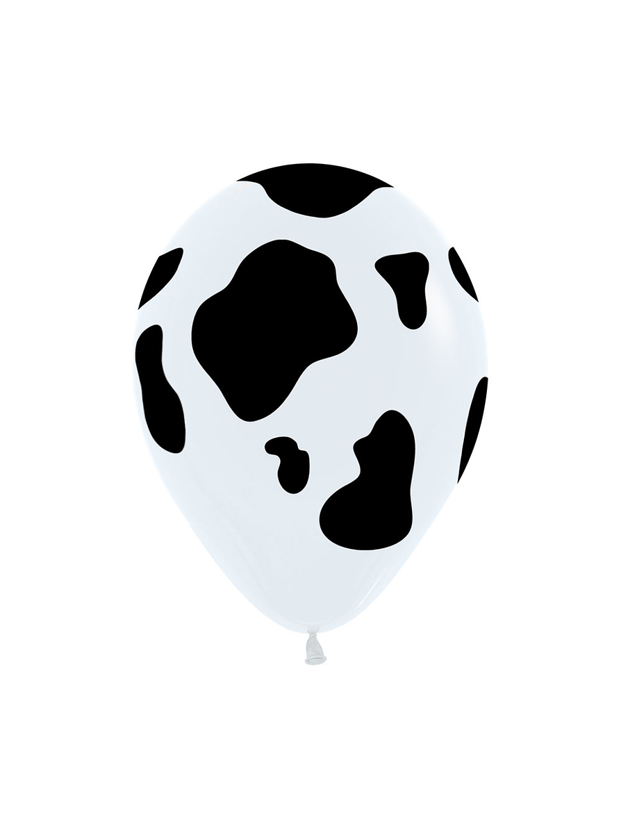 Globo R-12 Infinity Vaca Fashion Blanco X 12 unidades 1