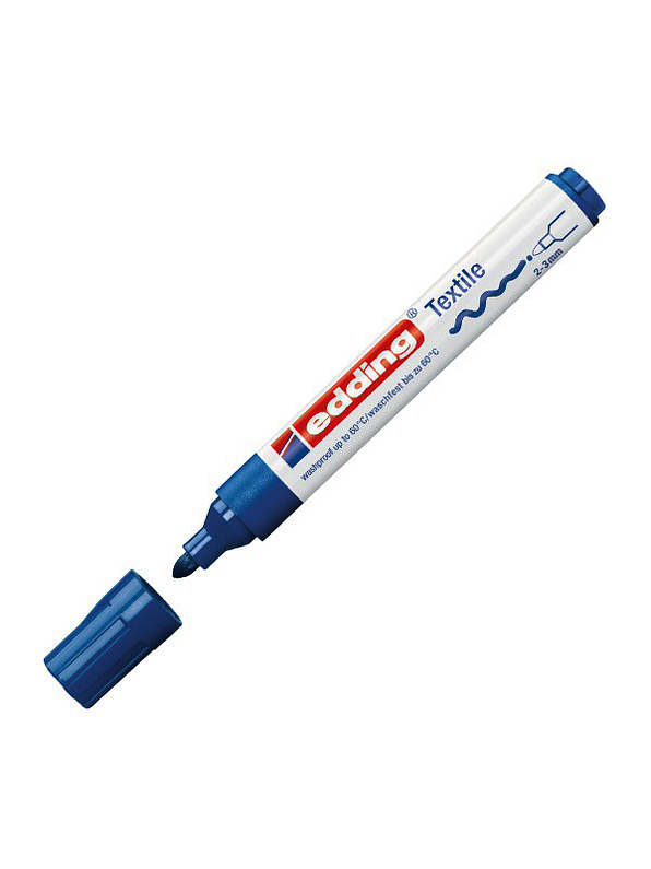 Marcador Edding textile 4500 azul 1