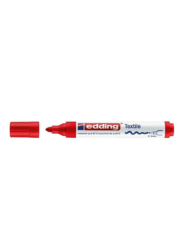 Marcador Edding textile 4500 rojo 1