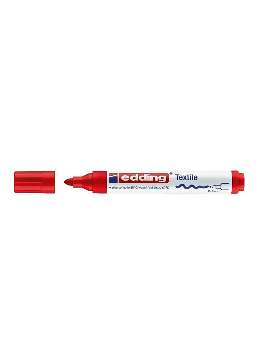 Marcador Edding textile 4500 rojo 1