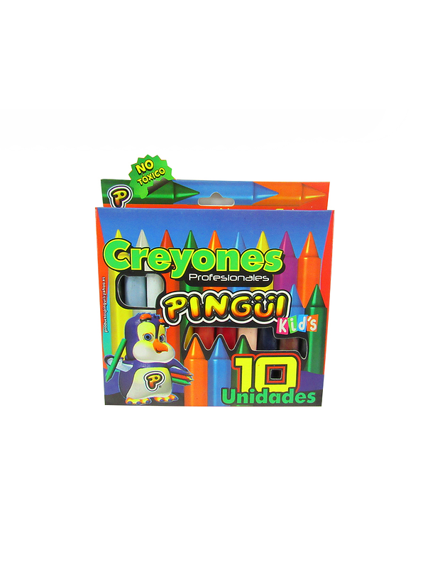 Creyones Pingüi profesionales x 10 unidades 1