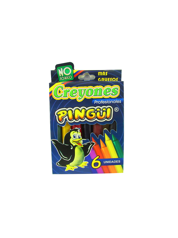 Creyones Pingüi profesionales x 6 unidades 1