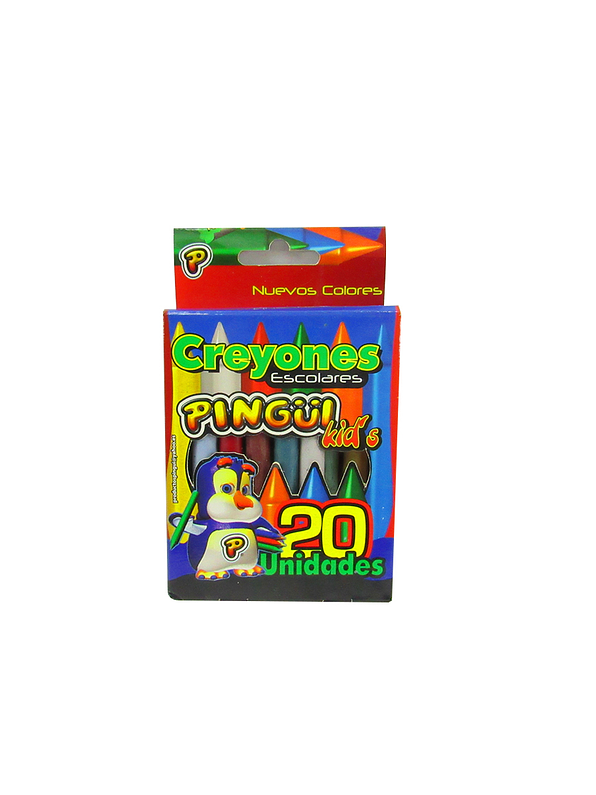 Creyones Pingüi escolares X 20 unidades 1