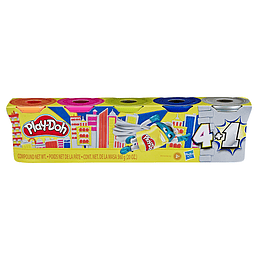 Play Doh Pack Promocional 4+1 Plata