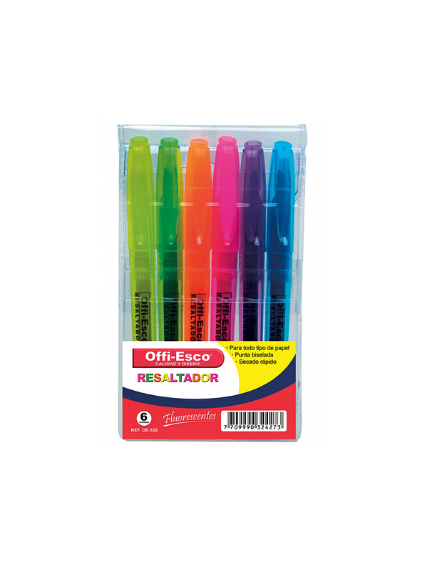 Resaltador Offi-Esco X 6 Unidades 1