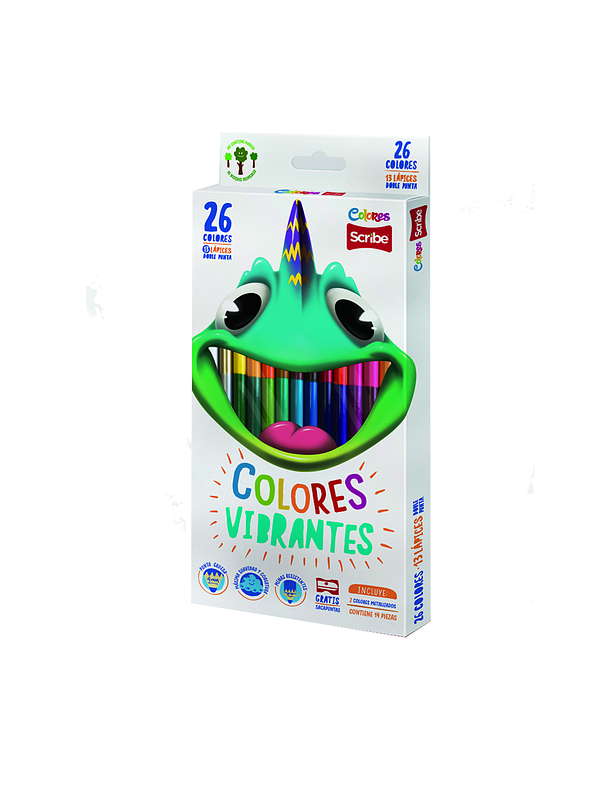 Colores Scribe doble punta x 13 unidades 1