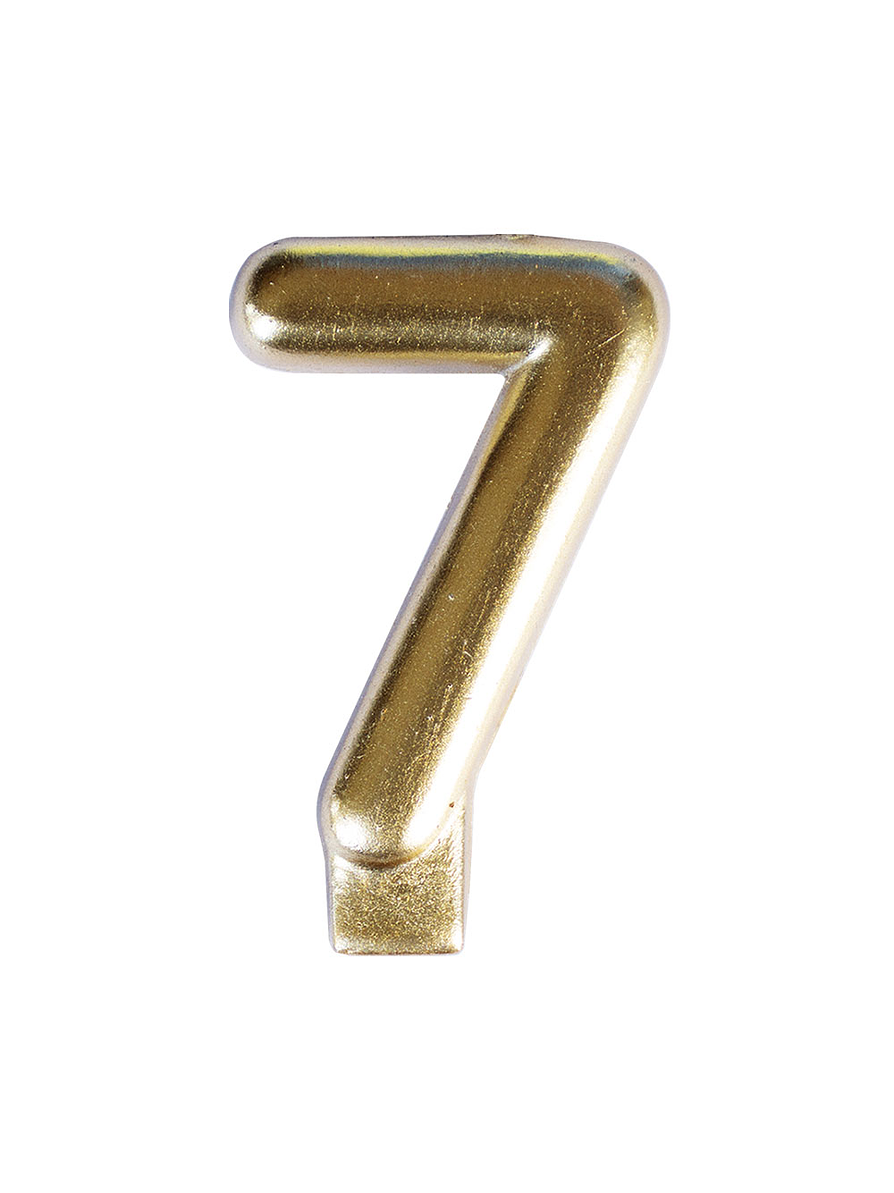 Vela numérica # 7 Colores 1