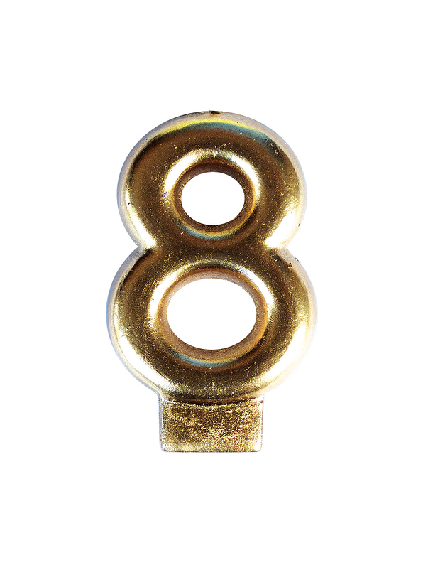 Vela numérica # 8 Colores 1