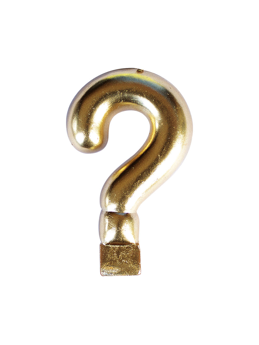 Vela numérica Signo de pregunta 1