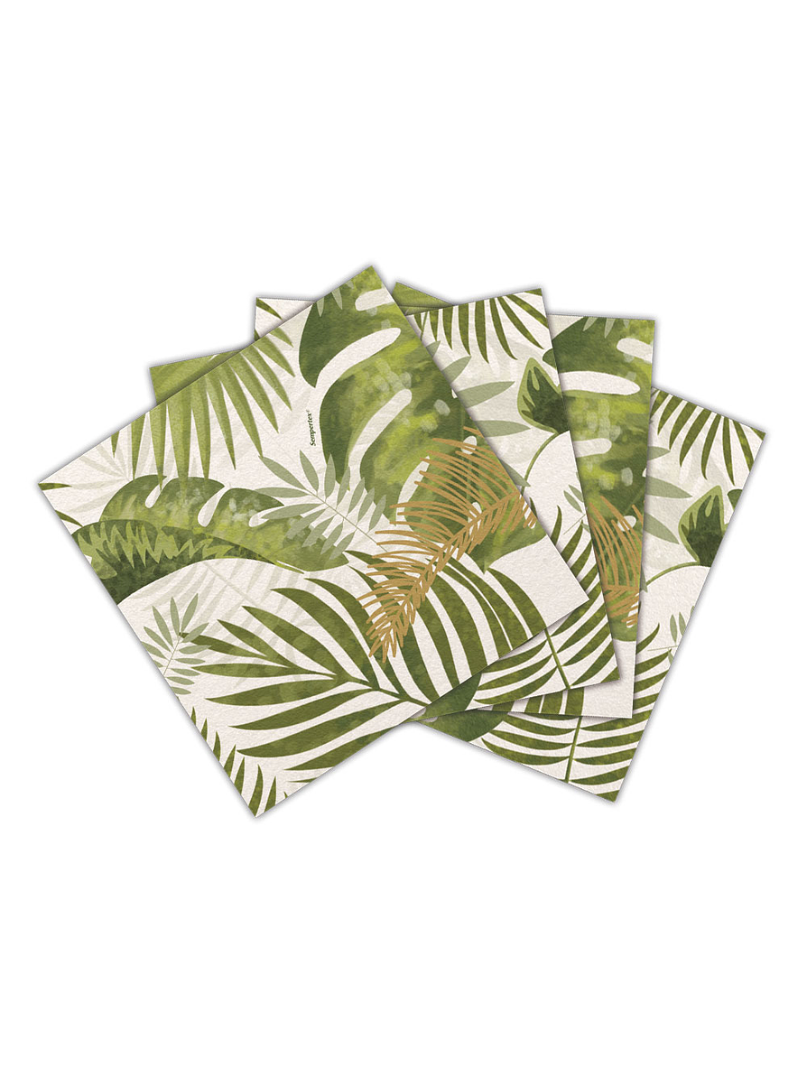Servilletas Pequeñas Hojas Tropicales x 16 unidades 1