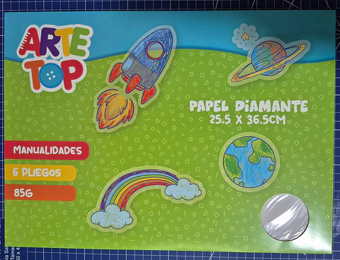 Carp. Papel Diamante25,5x36 Cm 6 Pliegos