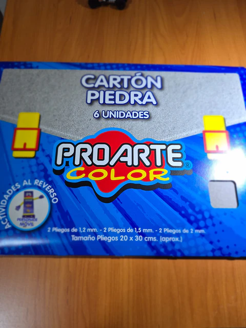 Carp. Carton Piedra 6 Pliegos 20x30