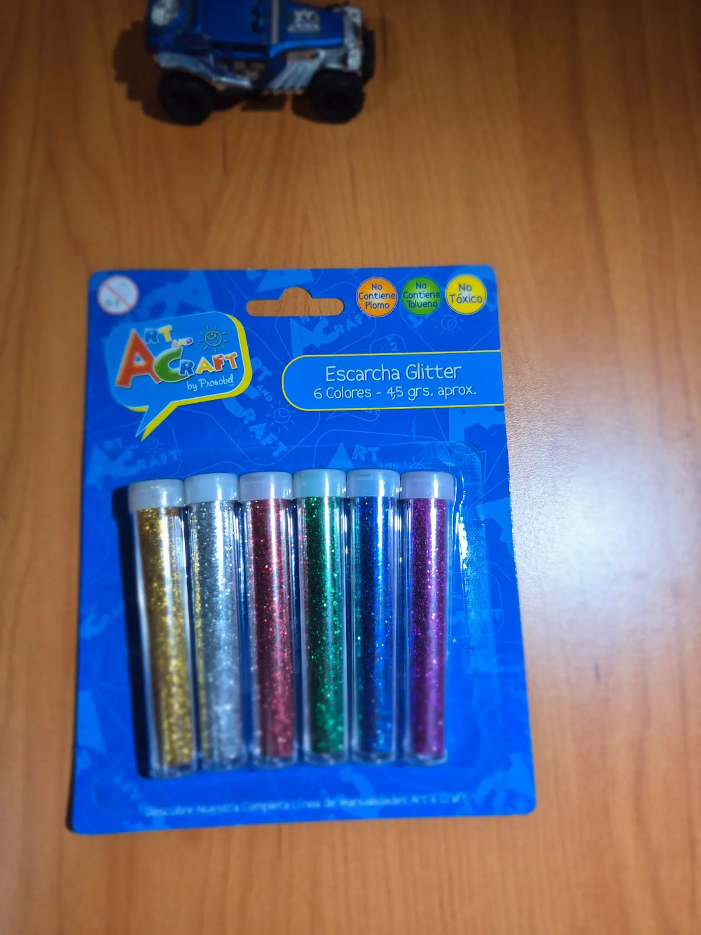 Escarcha Glitter 6 Col 4,5 Grs 1