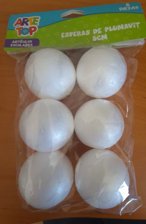 Pelota de Plumavit 5 Cmsx 10 U Kinder Mix