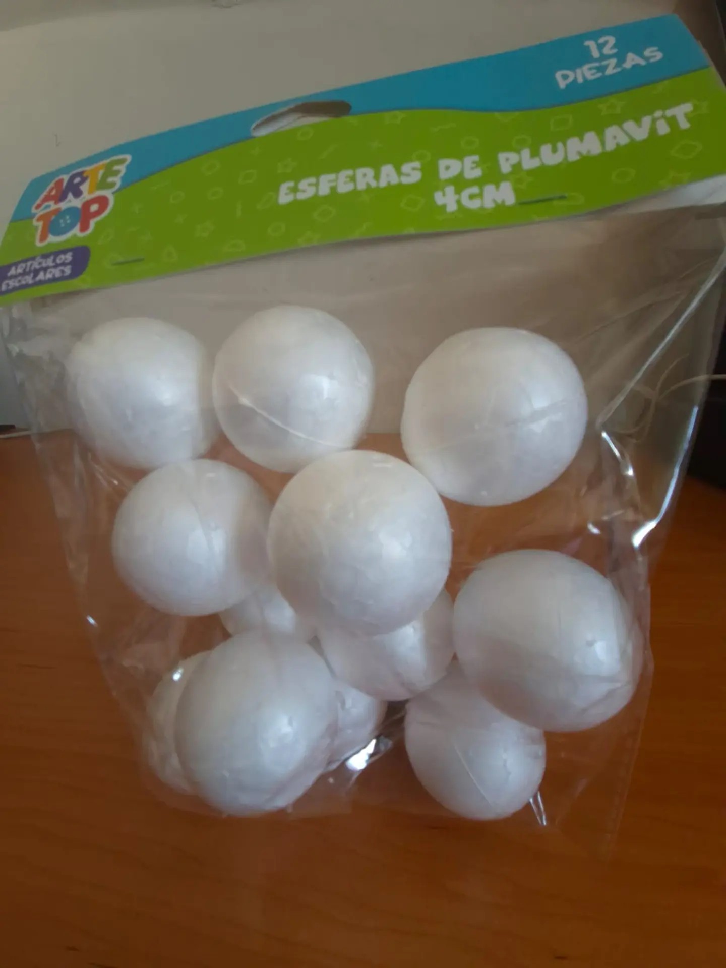 Pelota de Plumavit 4 Cmsx 12 U 2