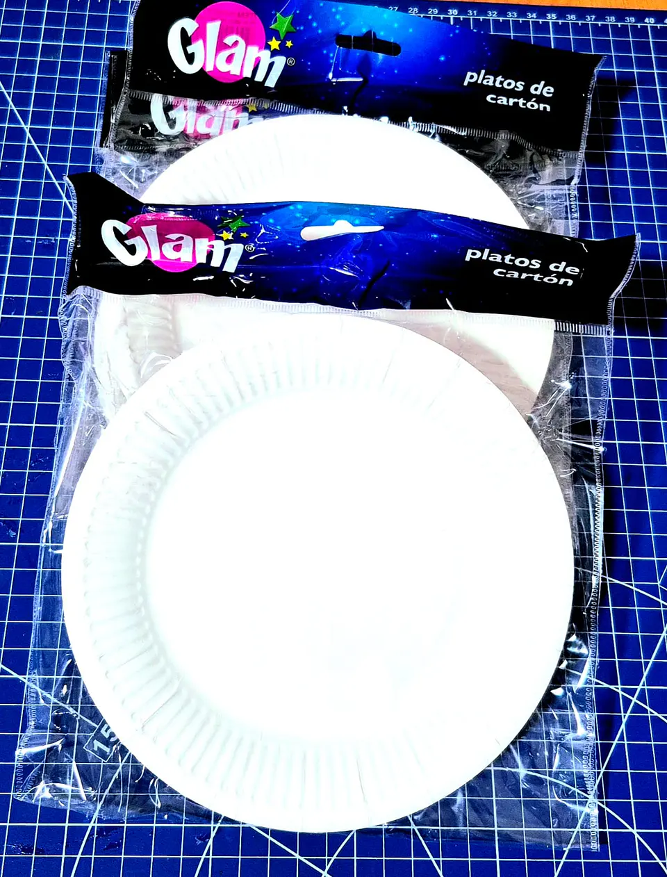 Plato Redondo Cartón Blanco 18 Cm 1