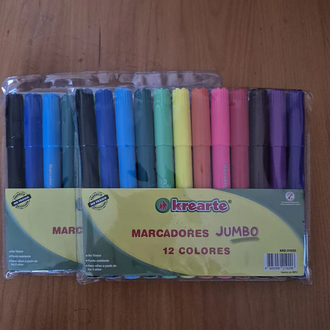 Plumón Escolar Scripto 12 Col