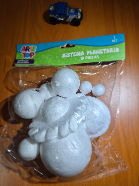 Pelota de Plumavit Sistema Solar 10 Un