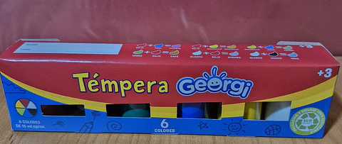 Tempera 6 Col 22 Ml Metálica