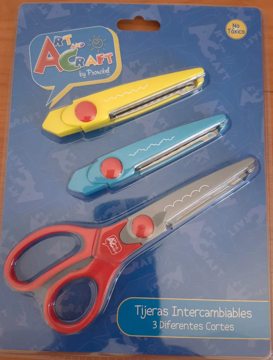 Tijera Intercambiable 3 Diseños Art Craft 1