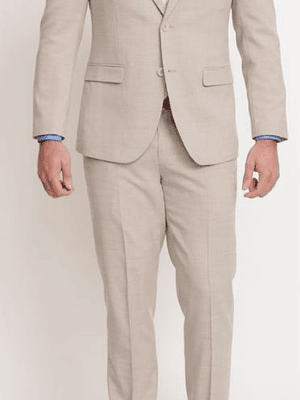 Traje de Lino Beige (Camisa, Colleras y Humita/corbata)