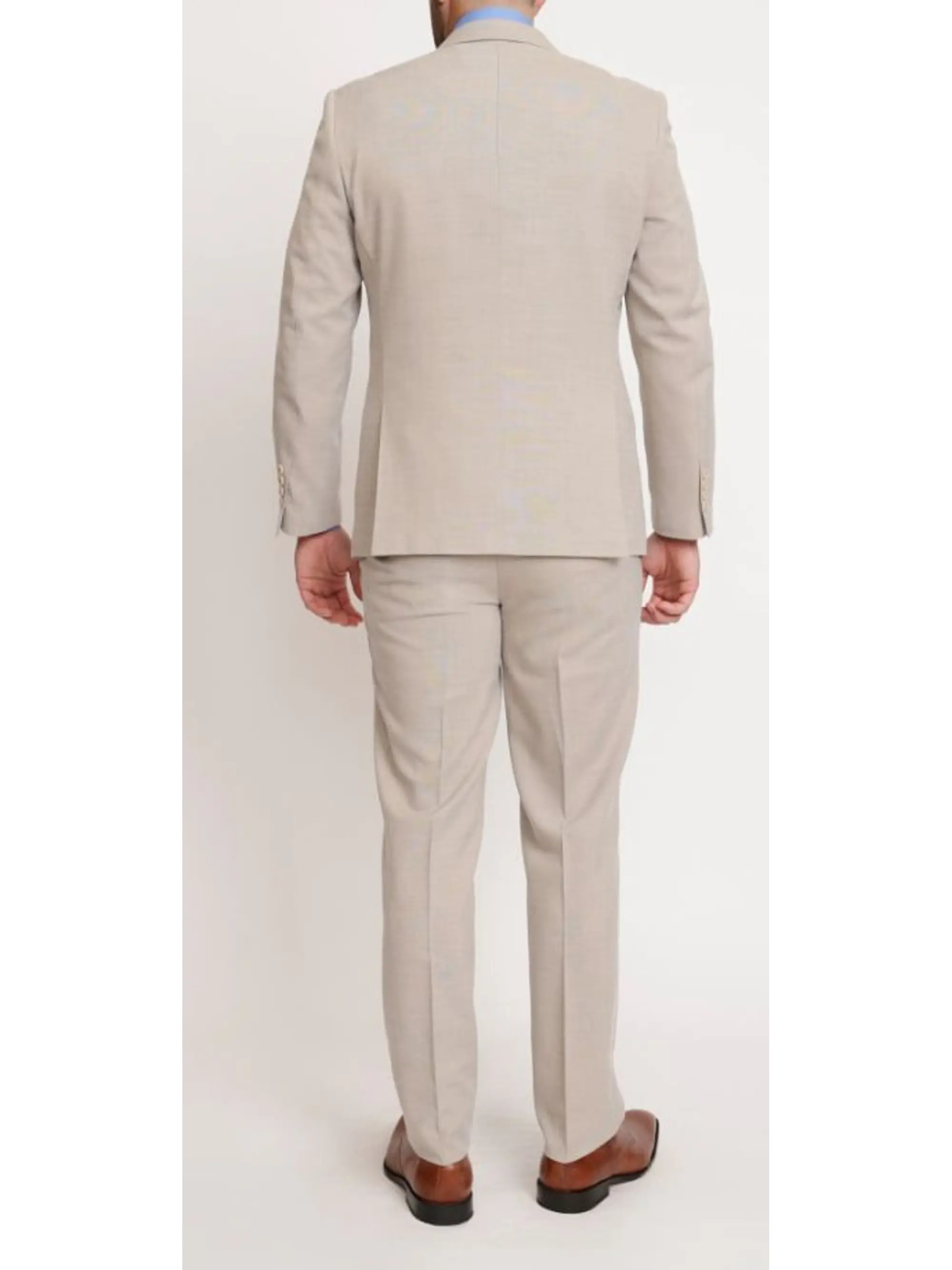 Traje de Lino Beige (Camisa, Colleras y Humita/corbata) 2