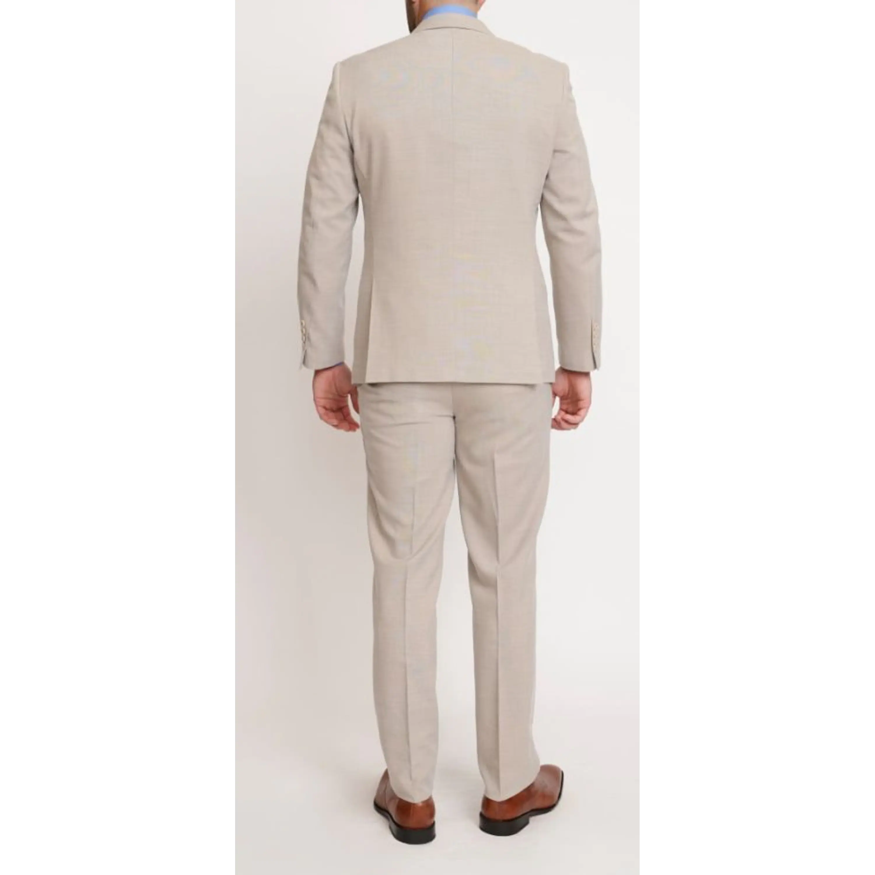 Traje de Lino Beige (Camisa, Colleras y Humita/corbata) 2