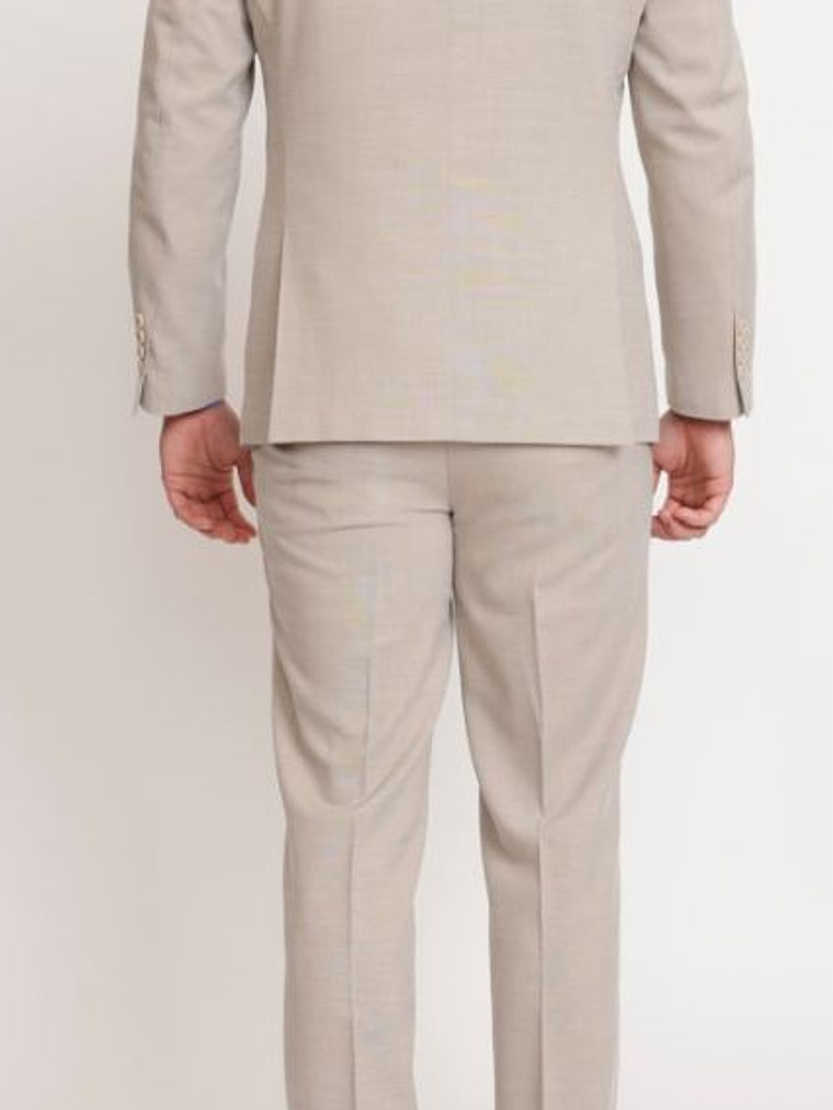 Traje de Lino Beige (Camisa, Colleras y Humita/corbata) 2